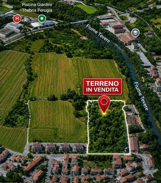 TERRENO EDIFICABILE VENDITA PERUGIA PONTE FELCINO