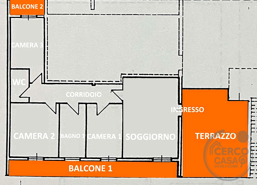 QUADRILOCALE CON AMPIO TERRAZZO IN QUADRIFAMILIARE