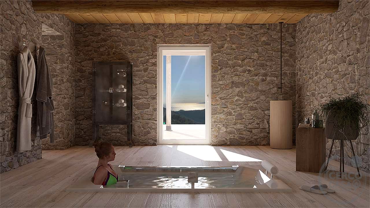 MONTE ARGENTARIO (PORTO SANTO STEFANO): CASALE ESCLUSIVO CON LUSSUOSA SPA