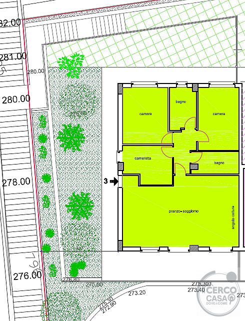 MAGIONE: APPARTAMENTO DI NUOVA COSTRUZIONE CON 3 CAMERE, GIARDINO E GARAGE