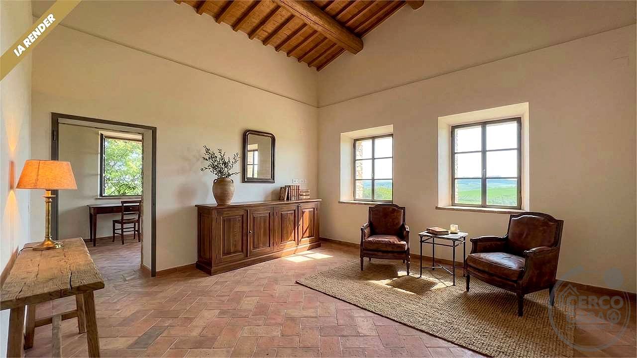 CASALE STORICO CON VIGNETO NEL CUORE DELLA VAL D'ORCIA