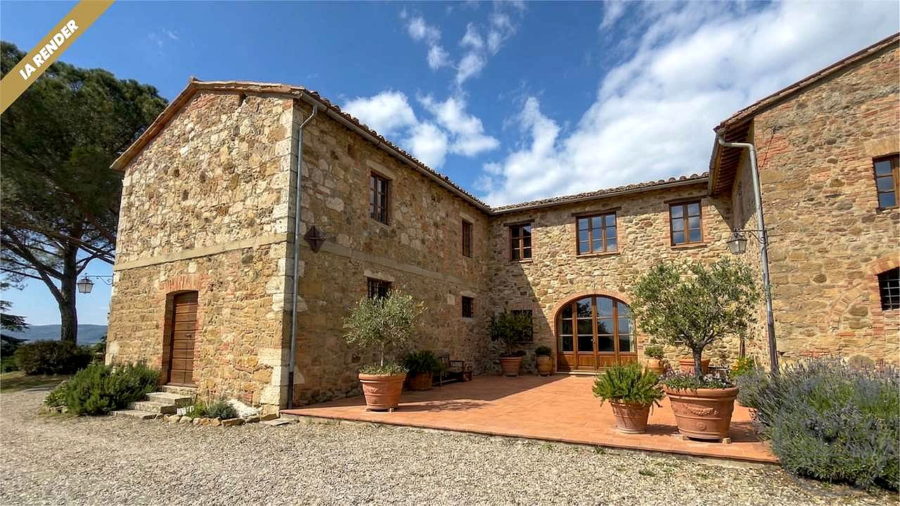 CASALE STORICO CON VIGNETO NEL CUORE DELLA VAL D'ORCIA