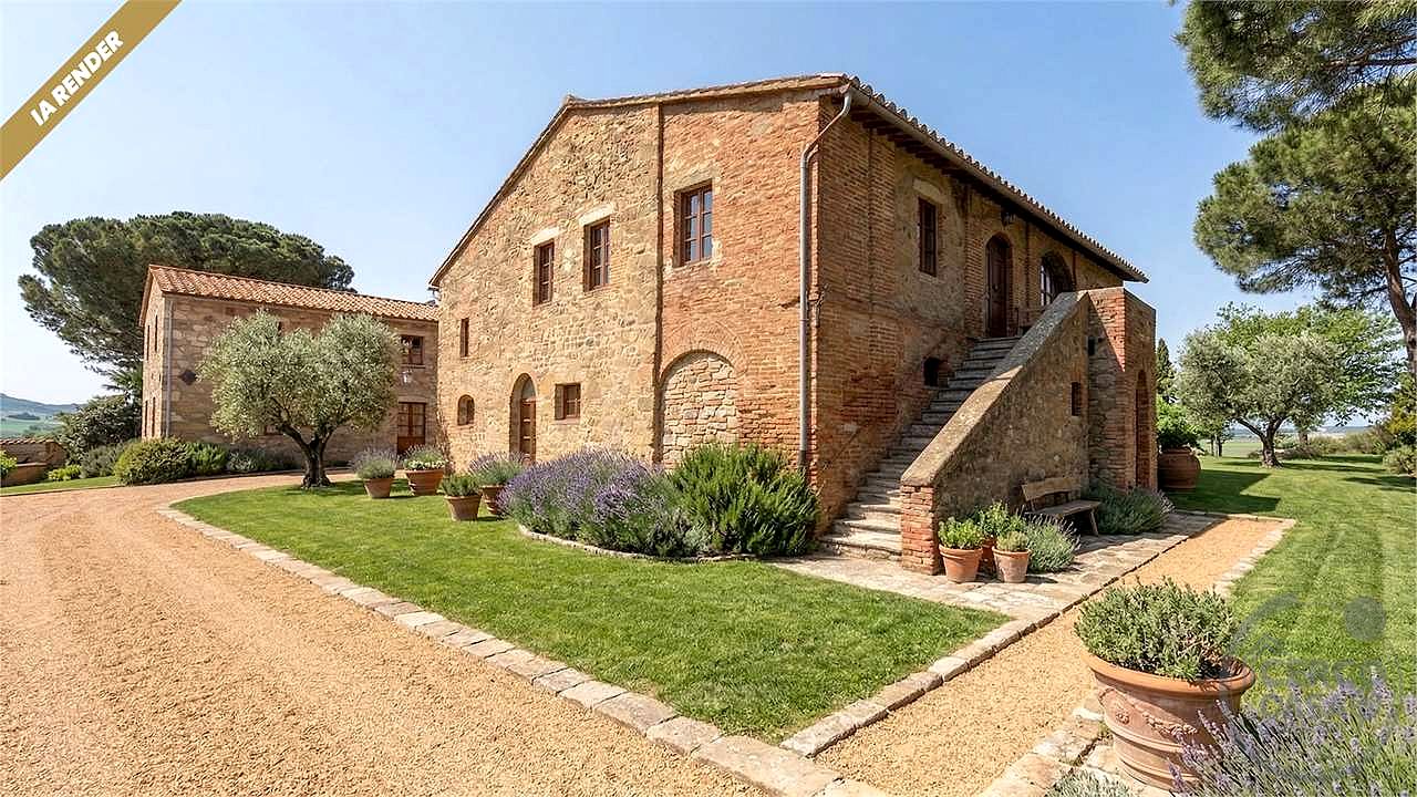 CASALE STORICO CON VIGNETO NEL CUORE DELLA VAL D'ORCIA