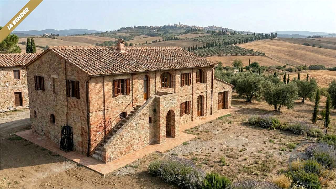 CASALE STORICO CON VIGNETO NEL CUORE DELLA VAL D'ORCIA