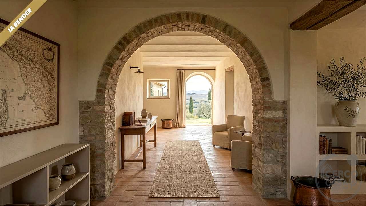 CASALE STORICO CON VIGNETO NEL CUORE DELLA VAL D'ORCIA