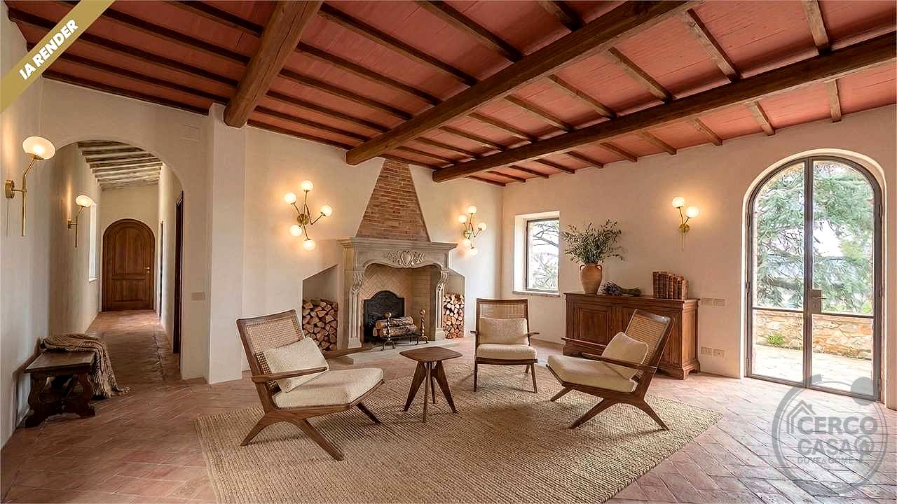 CASALE STORICO CON VIGNETO NEL CUORE DELLA VAL D'ORCIA