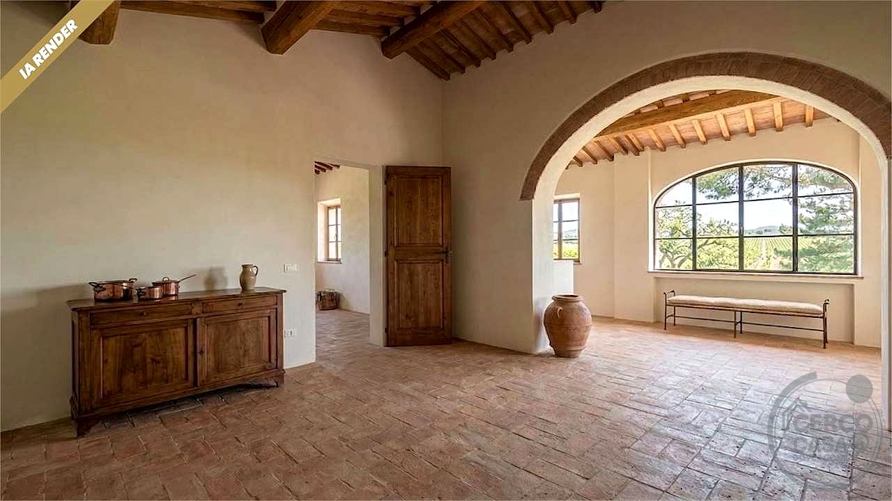 CASALE STORICO CON VIGNETO NEL CUORE DELLA VAL D'ORCIA