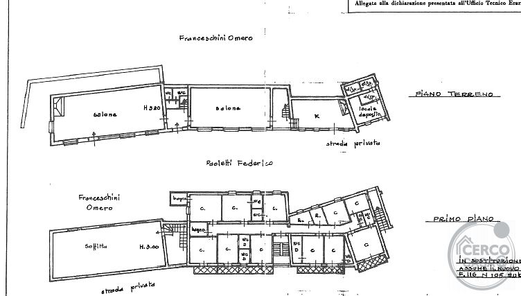 COMPLESSO IMMOBILIARE DI CIRCA 700 MQ – CAMBIO DI DESTINAZIONE D'USO GIÀ APPROVATO