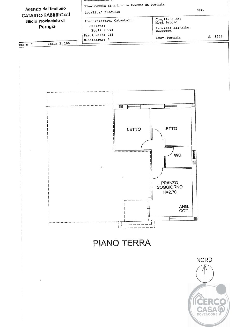 NUDA PROPRIETA' VILLETTA PERUGIA-PISCILLE