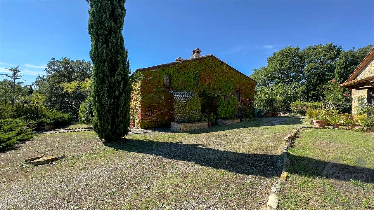 MONTEGABBIONE: LUSSUOSA PROPRIETA' CON PISCINA E OLIVETO
