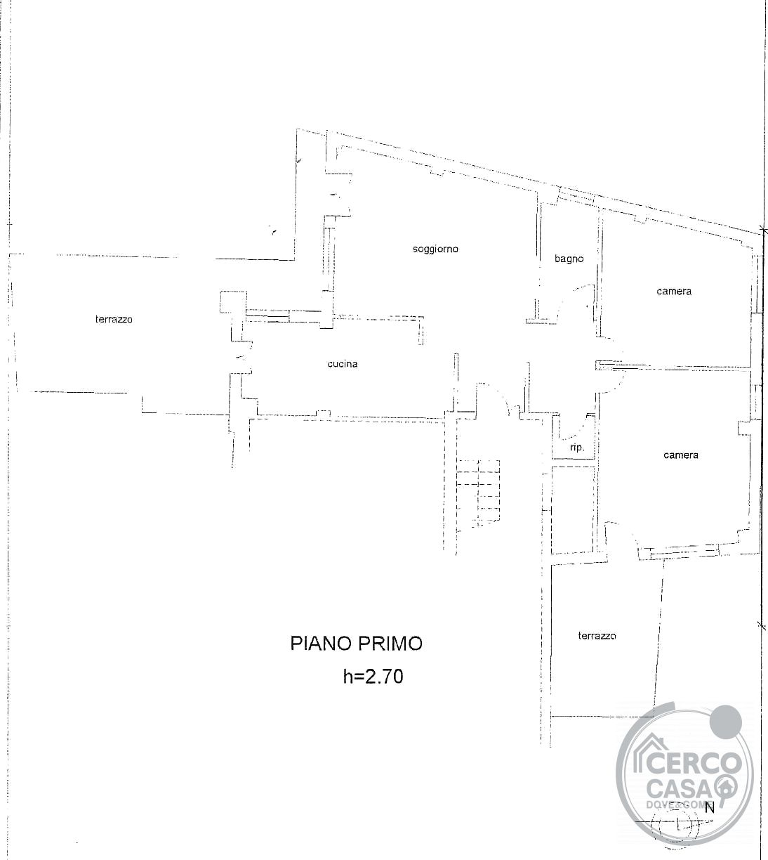 PERUGIA - VIA SPIRITO GUALTIERI: APPARTAMENTO CON TERRAZZO E GARAGE
