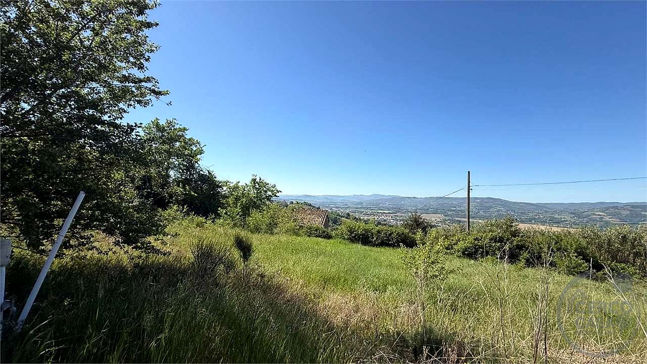 COLLAZZONE - PIEDICOLLE: TERRENO EDIFICABILE PANORAMICO