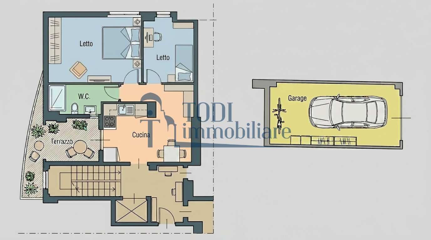 Appartamento con Terrazzo e Garage - Todi Immobiliare