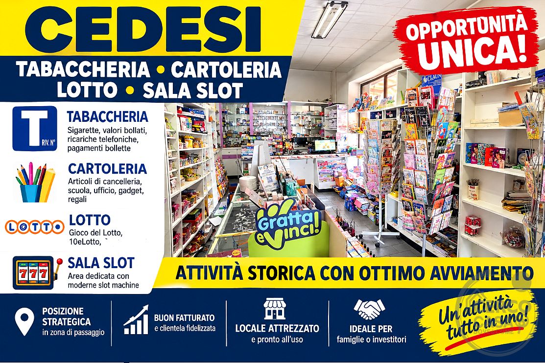 CEDESI TABACCHERIA – RICEVITORIA LOTTO – CARTOLIBRERIA Centro Commerciale Il Giramondo – Bastia