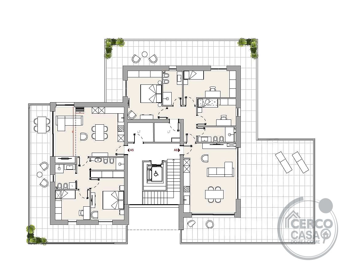 Attico in Residence Geometrie