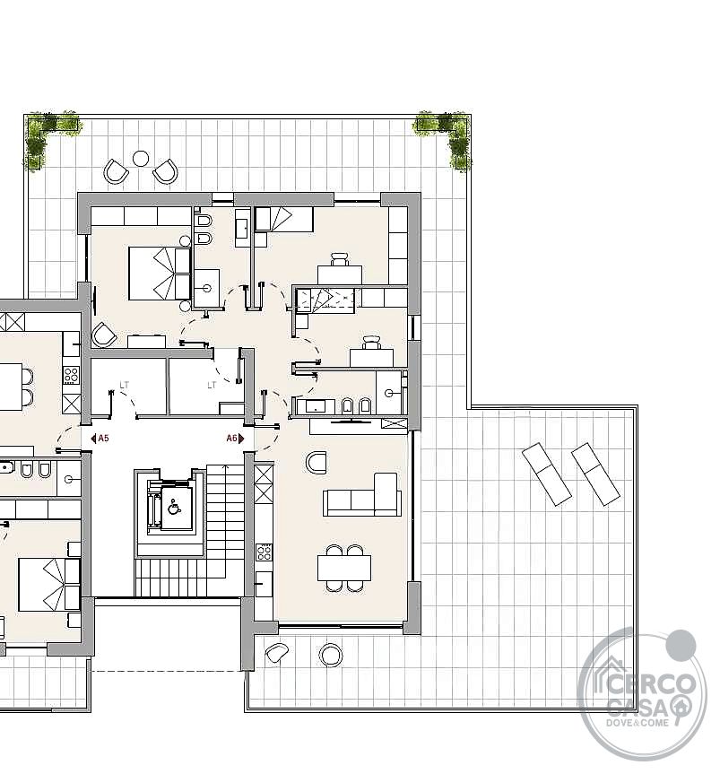 Attico in Residence Geometrie