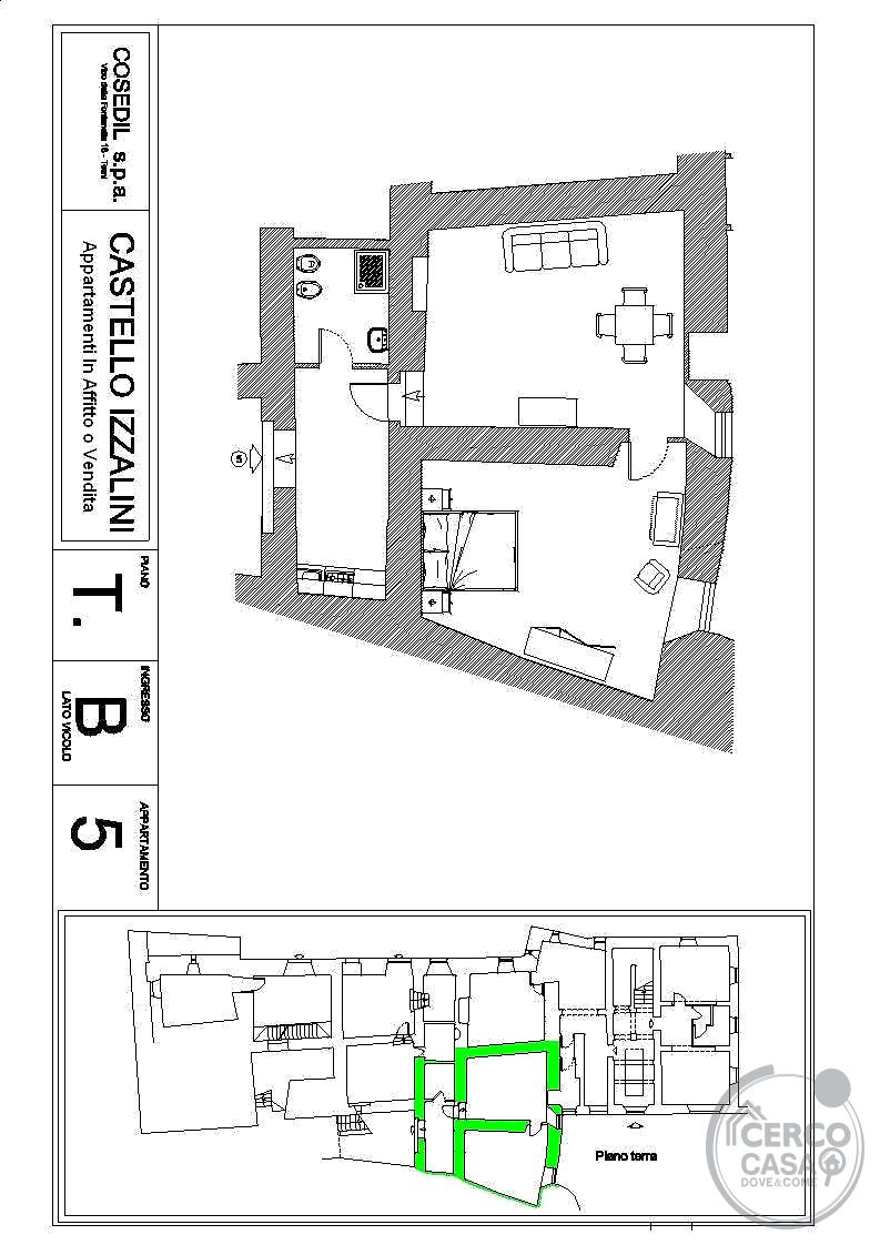 Todi, Castello Izzalini: vendesi trilocale n. 5 Piano Terra