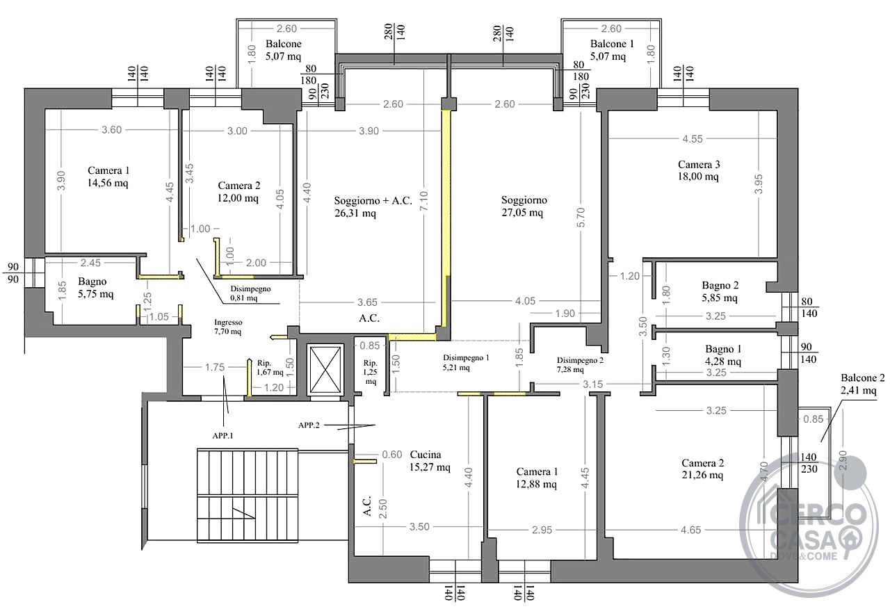 Appartamento 215 MQ con doppio accesso
