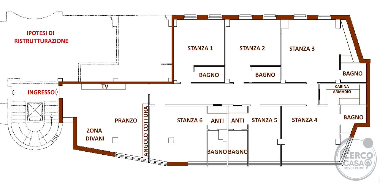 Ufficio di 260 mq in zona centrale