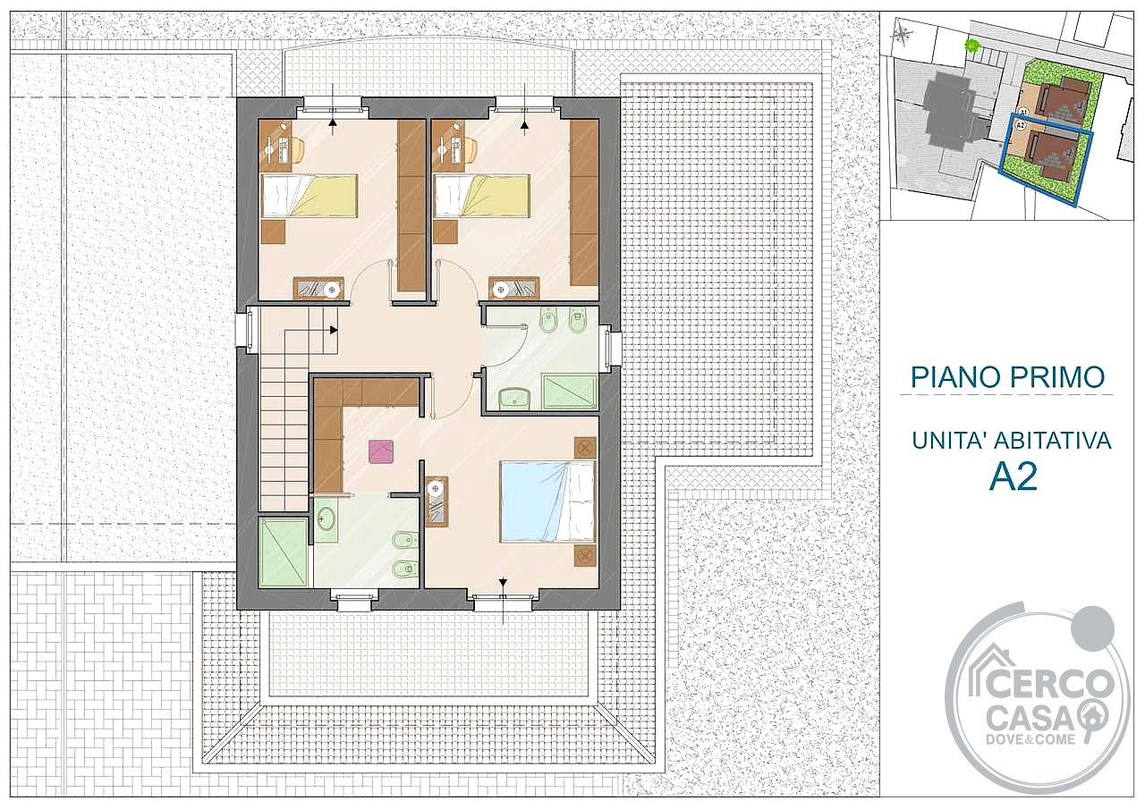 CORTE SETTEVALLI, Porzione di Nuova Villa Bifamiliare